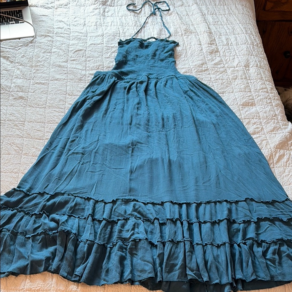 Backless Halter / Strapless Maxi Dress